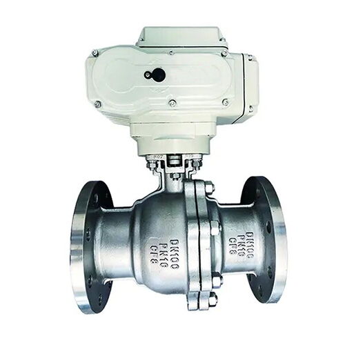 ASTM A351 CF8 Ball Control Valve, DN100, PN16, Flanged Ends