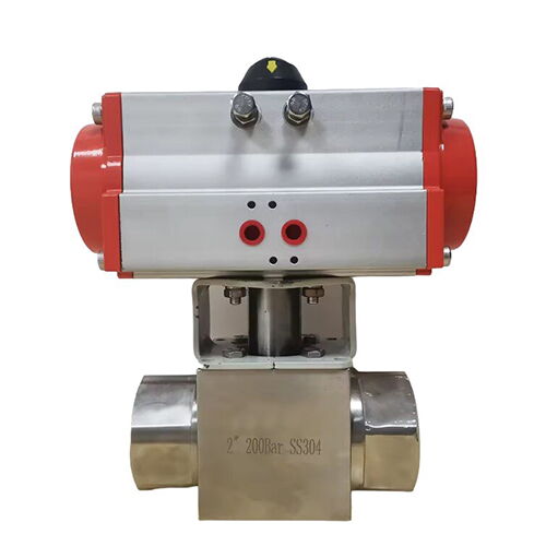 High Pressure Ball Control Valve, SS 304, DN50, PN200, BSPP