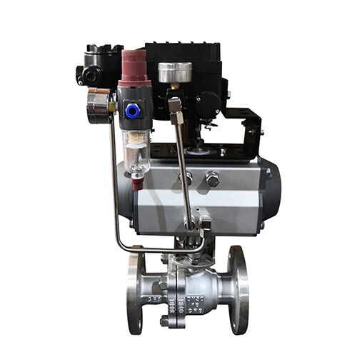 Pneumatic Ball Control Valve, ASTM A351 CF8, 2 Inch, 150 LB