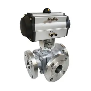 3 Way Ball Control Valve, L or T Port, 1/2-12 IN, 150-400 LB