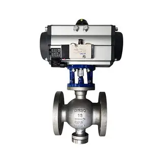 Pneumatic V-notch Ball Control Valve, A351 CF8, 2 IN, 150 LB