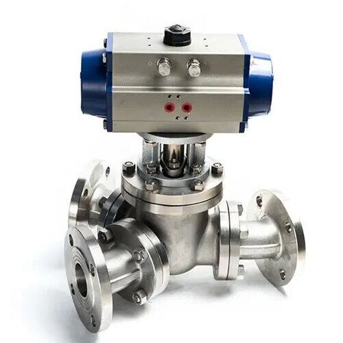 Y Type Ball Control Valve, Carbon, Stainless Steel, 2-14 Inch