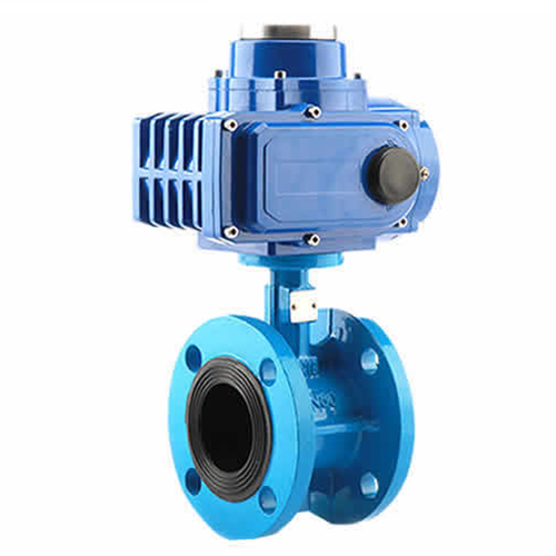 Electric Butterfly Control Valve, 2-40 IN, CL150, Rubber Lined