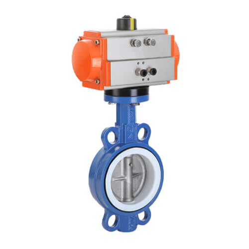 PTFE Lined Butterfly Control Valve, WCB, DN50-DN600, PN6-PN16