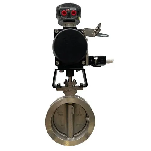 Triple Offset Butterfly Control Valve, CF8M, 8 IN, CL150, RF