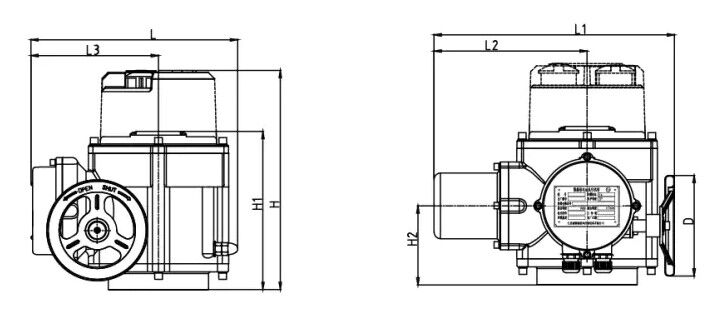 Explosion Proof Electric Actuator Design Drawing