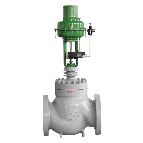 ASTM A217 WC9 Globe Control Valve, 12 IN, CL600, Single Seat