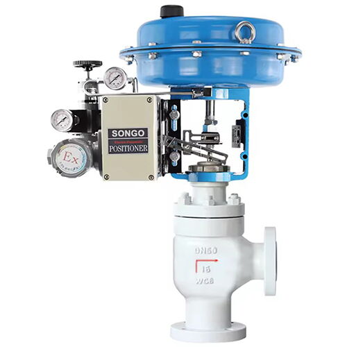 ASTM A216 WCB Angle Control Valve, 2 IN, CL150, Single Seated