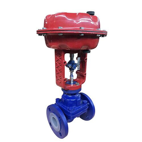 ASTM A216 WCB Diaphragm Control Valve, DN40, PN16, PTFE Lined