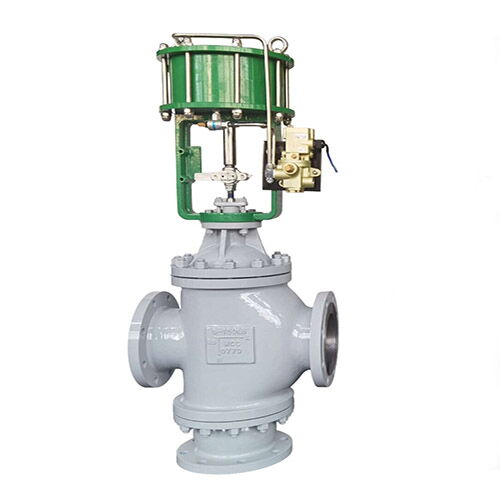 ASTM A216 WCC 3-Way Globe Control Valve, 6 IN, CL150, Flanged
