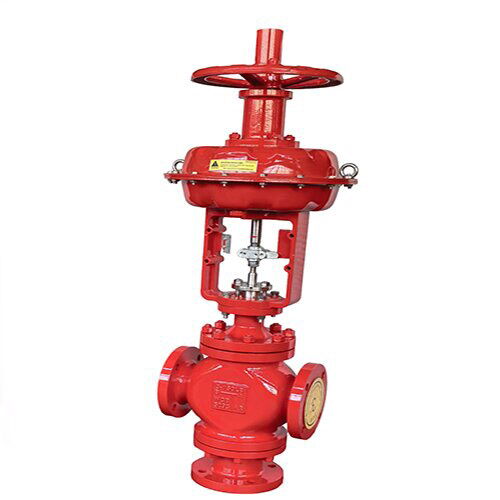Pneumatic 3-Way Globe Control Valve, WCB, 3 Inch, CL 150 LB