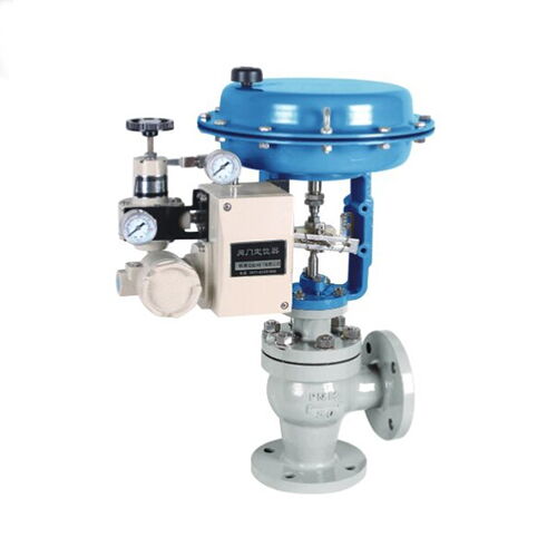 Pneumatic Angle Control Valve, 3/4-8 IN, 150-600 LB, Flanged