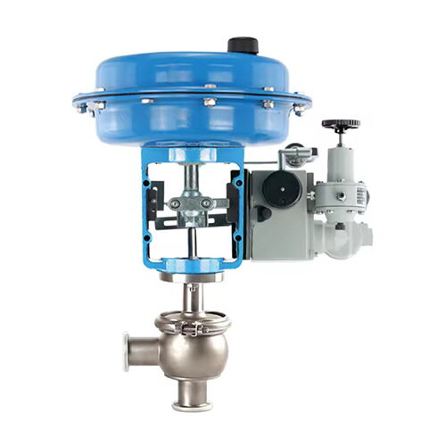 Sanitary Angle Control Valve, 3/4-12 IN, SS 304, 316, Welded