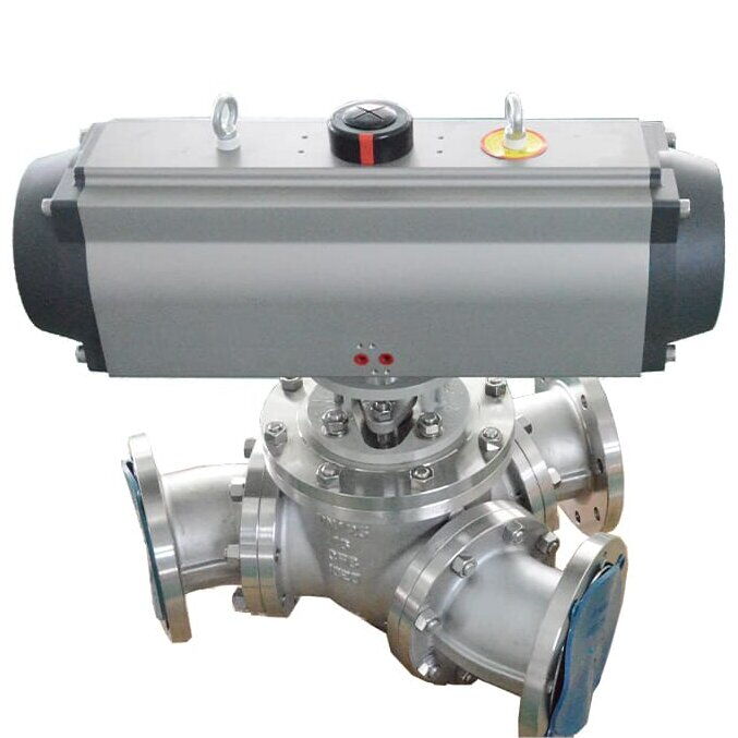 135 Degree Y Type Ball Control Valve, Pneumatic, 2-12 IN