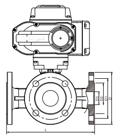 Drawing of Ball control Valve