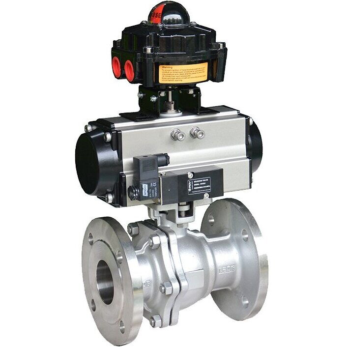 ASME B16.34 Pneumatic Ball Control Valve, 1/2 IN, PN10-PN40