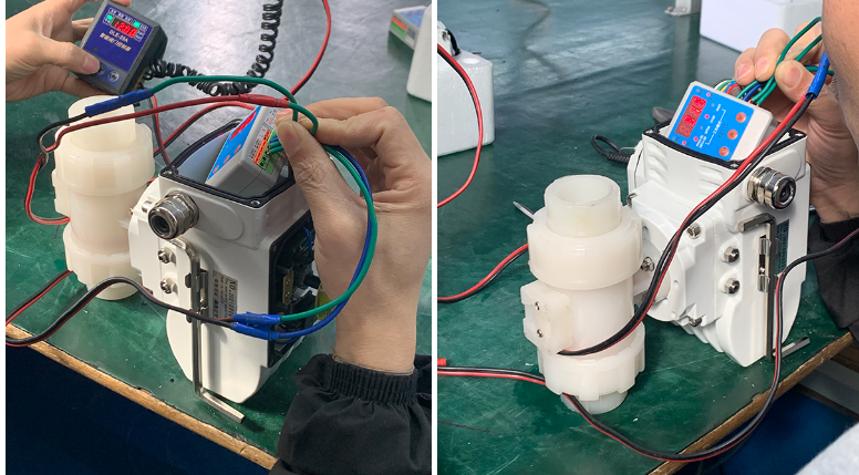 PVDF Double Union Electric Ball Valve