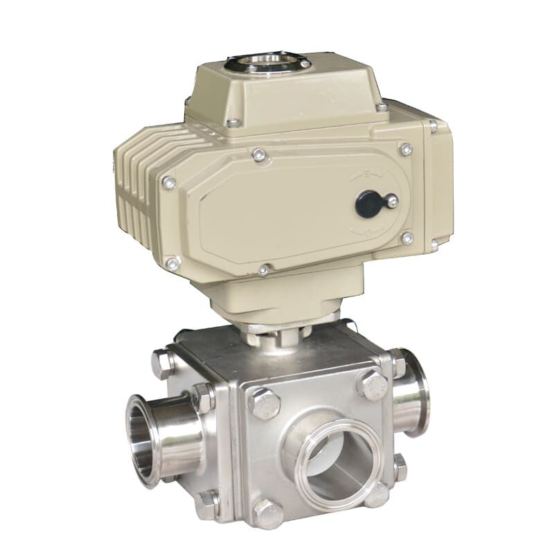 Motorized Ball Control Valve, 3-Way, 1/2-4 Inch, SS 304