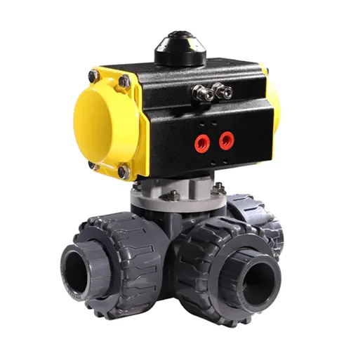 Pneumatic Ball Control Valve, Spring Return, DN15-DN50, PN16 Pneumatic Ball Control Valve, Spring Return, DN15-DN50, PN16