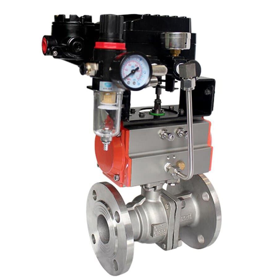 Pneumatic Ball Valve, 1/2-8 Inch, PN16-PN64, ASTM A351 CF8