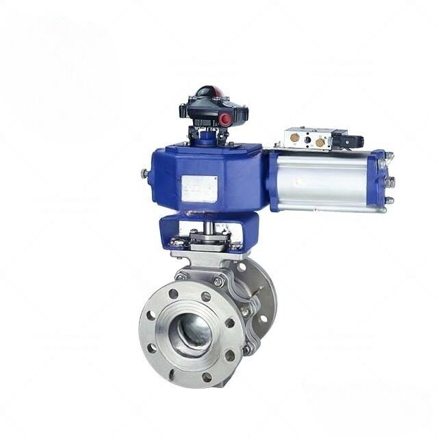 Pneumatic Trunnion Ball Control Valve, DN25-DN500, PN10-PN40 Pneumatic Trunnion Ball Control Valve, DN25-DN500, PN10-PN40