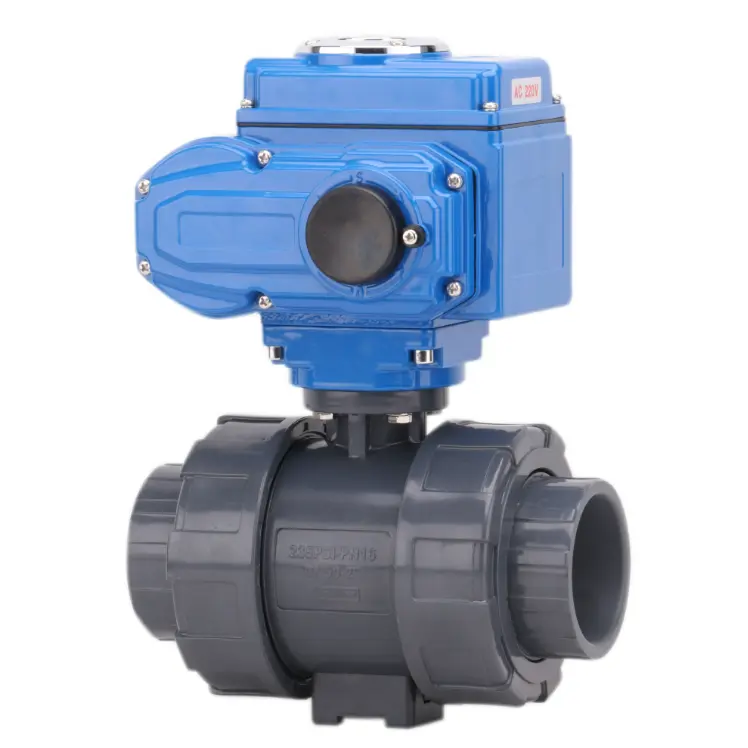 Motorized Water Ball Control Valve, UPVC, DN15-DN100, PN10