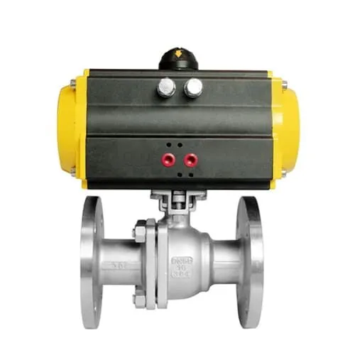 3PC Pneumatic Ball Control Valve, SS 304, DN50, PN16