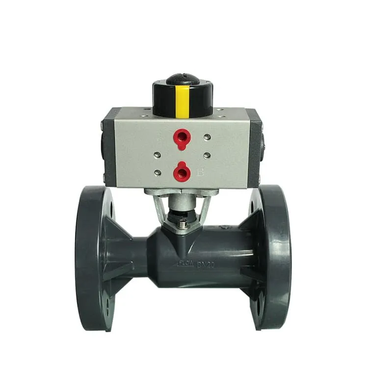 UPVC Pneumatic Ball Control Valve, 1/2-4 IN, PN10, 150 LB