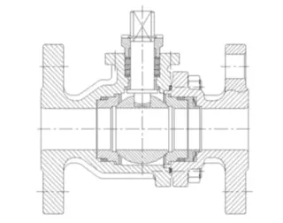 ball control valve drawing