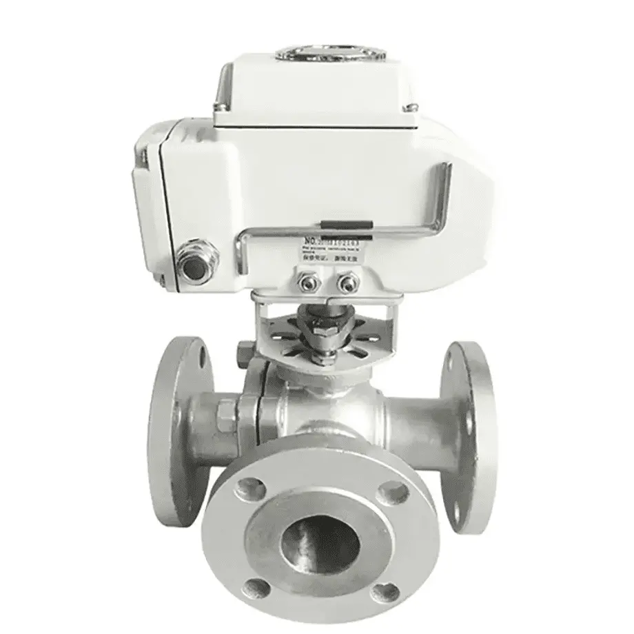 3 Way Electric Ball Control Valve, SS 316, 1/2-4 IN, 150 LB