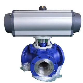 Pneumatic Y Type Ball Control Valve, A216 WCB, DN50-DN300