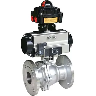 ASME B16.34 Pneumatic Ball Control Valve, 1/2 IN, PN10-PN40