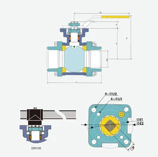 Drawing of Ball Control Valve