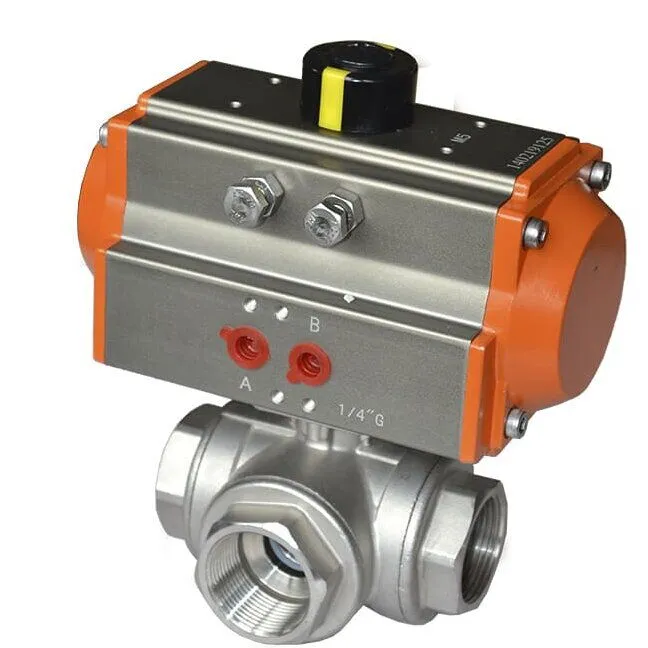 Anti-Static Pneumatic Ball Control Valve, CF8M, 1/2-4 IN