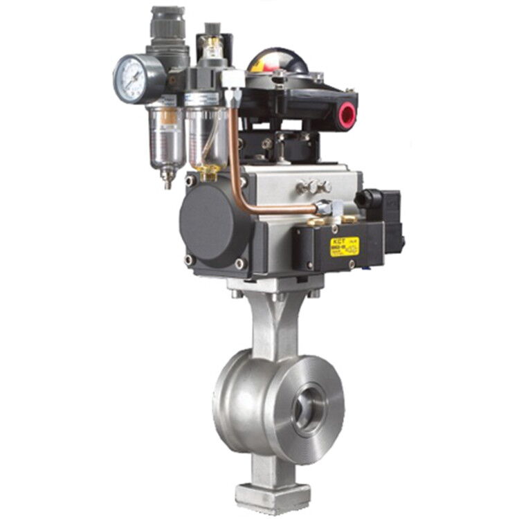 Segmented Pneumatic Ball Control Valve, API 608, 1/2-10 IN