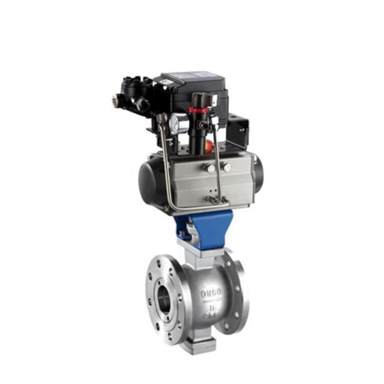 Stainless Steel Pneumatic Ball Control Valve, DN25-DN400