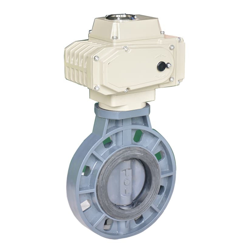 Motorized Butterfly Control Valve, CPVC, PPH, UPVC, 2-12 IN