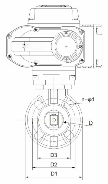 Motorized Butterfly Control Valve