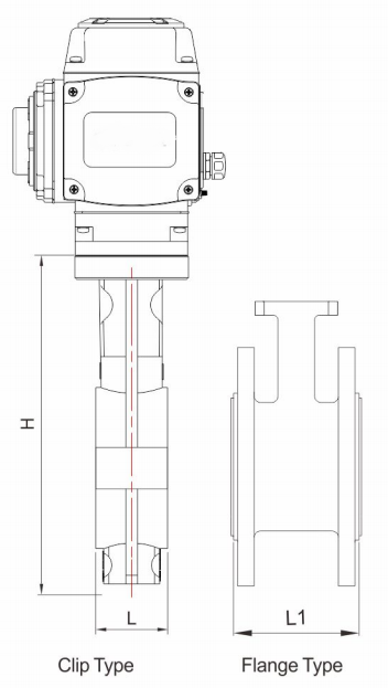 Drawing of Butterfly Control Valve