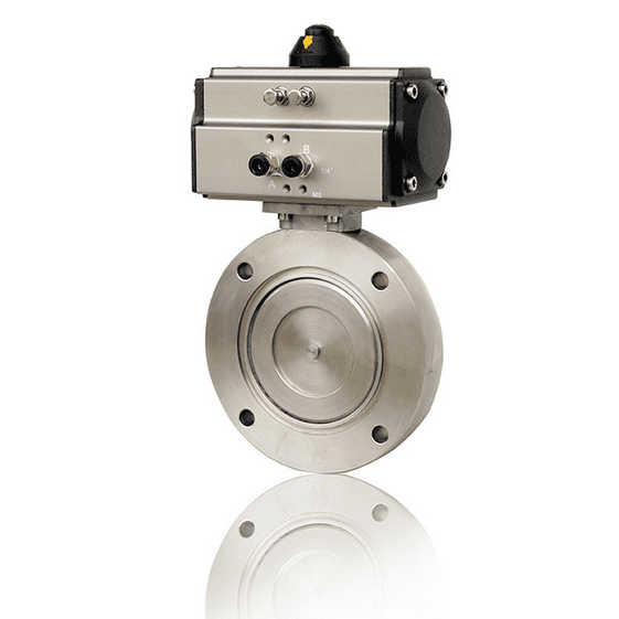 Pneumatic Vacuum Butterfly Control Valve, 2-24 IN, SS 316