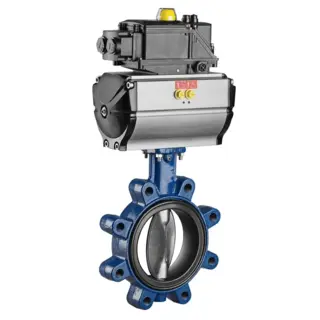 Rubber Lined Butterfly Control Valve, Class 150 LB, 2-20 IN