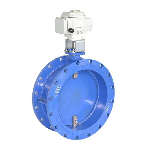 Electric Damper Butterfly Control Valve, 2-120 IN, Cast Iron