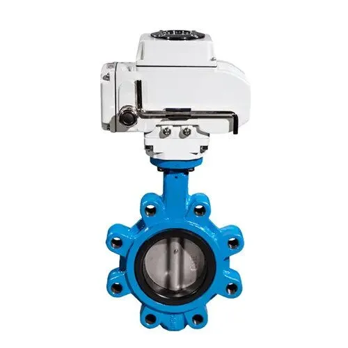 Electric Butterfly Control Valve, PN16, 150 LB, Quarter-Turn