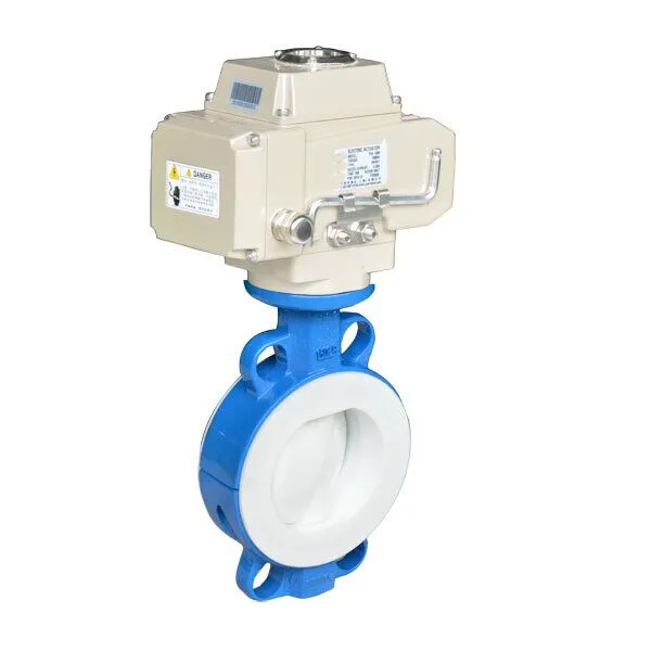 PTFE lined Butterfly Control Valve, Electric, DN24-DN600