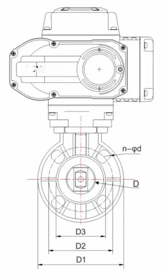 Motorized Butterfly Control Valve
