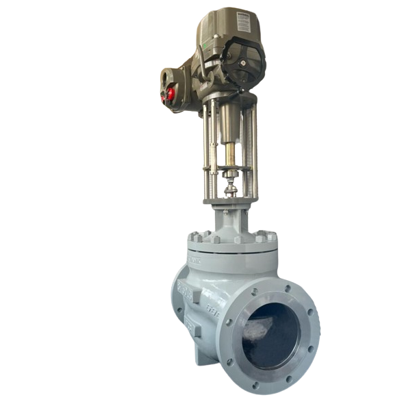 Electric Globe Control Valve, ASTM A216 WCC, 8 Inch, 150 LB Electric Globe Control Valve, ASTM A216 WCC, 8 Inch, 150 LB