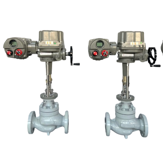 Electric Globe Control Valve, A216 WCC, 2-1/2 Inch, 300 LB