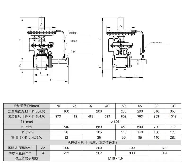 Natural Gas Pressure Reducing Regulators Actuator