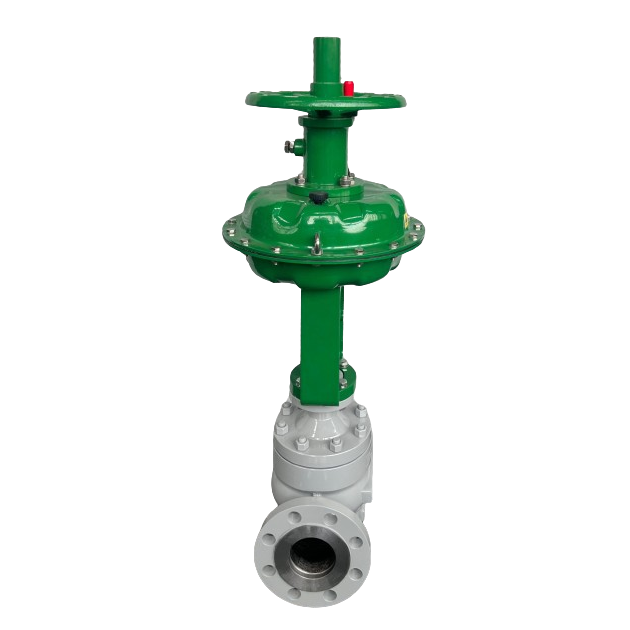 Pneumatic Balanced Globe Control Valve, JIS SCPH2, DN80, 20K