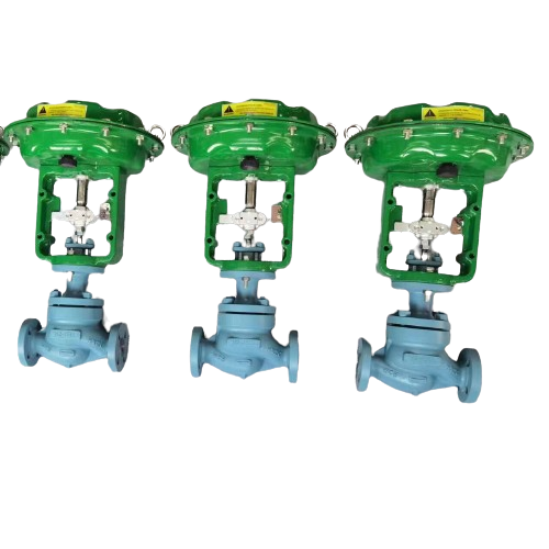 Pneumatic Cage-Guided Flow Control Valves, 3/4 Inch, DN20-DN80